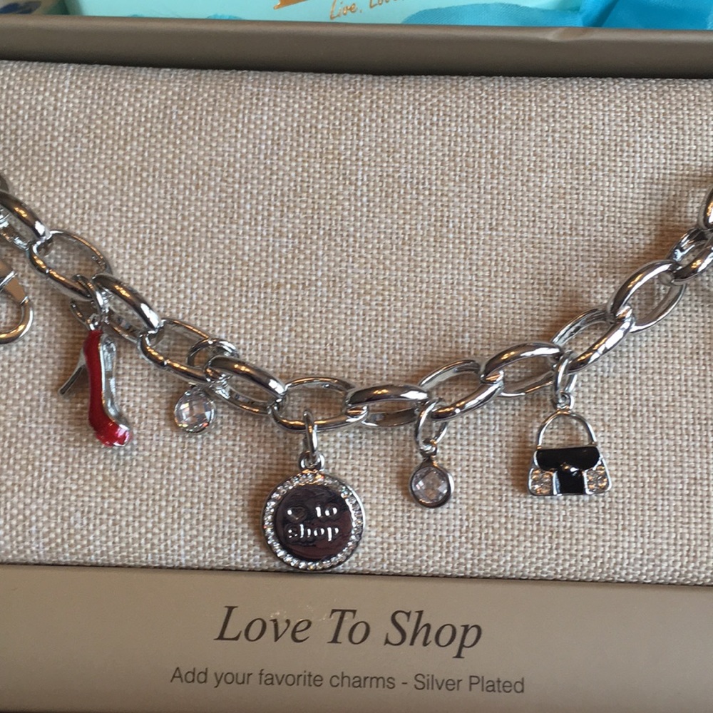 NEW Love To Shop Lovita Charm Bracelet